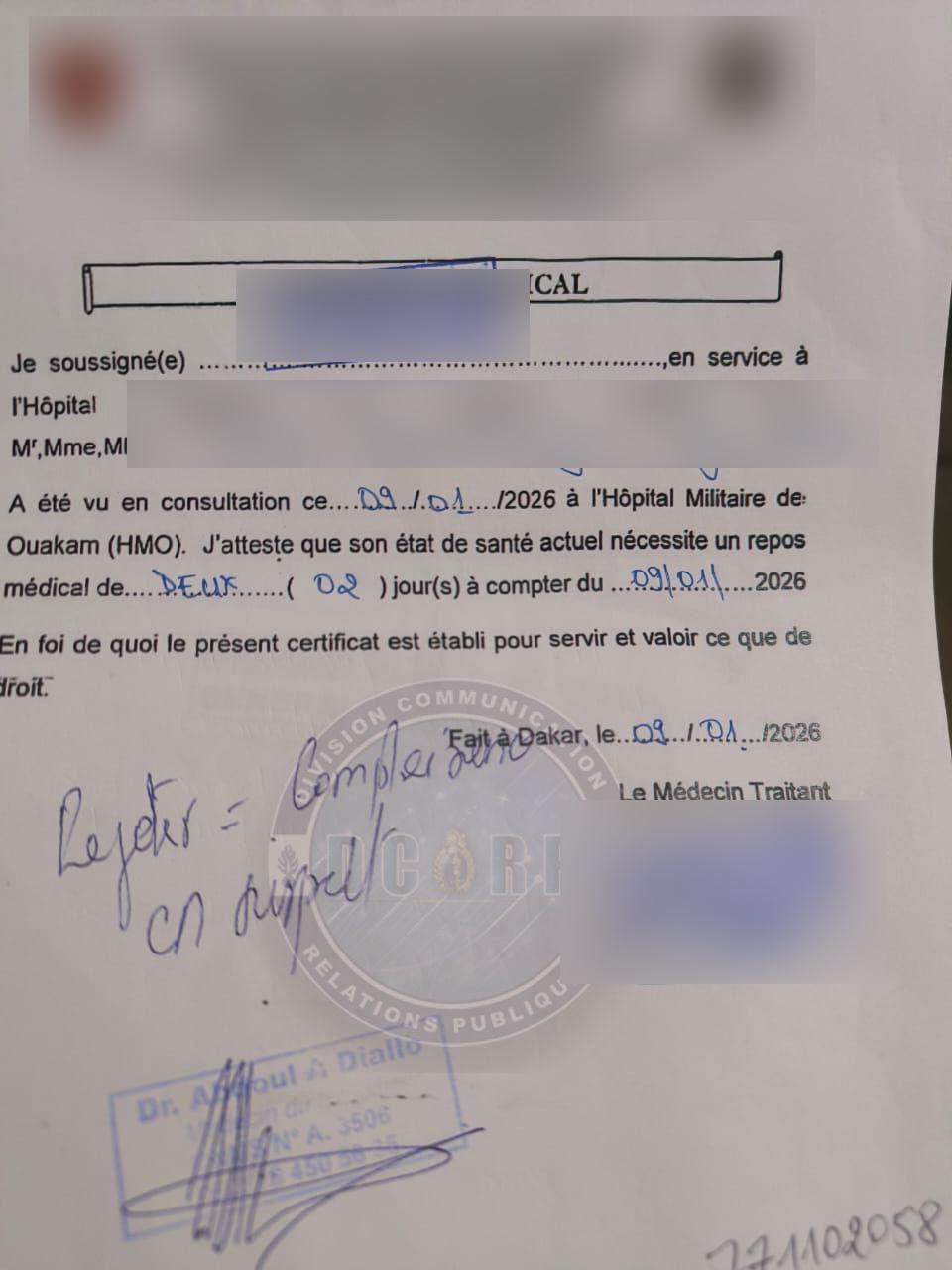 Exercice illégal de la médecine : un cabinet démantelé à OUAKAM et deux individus de nationalité étrangère arrêtés - Image 4